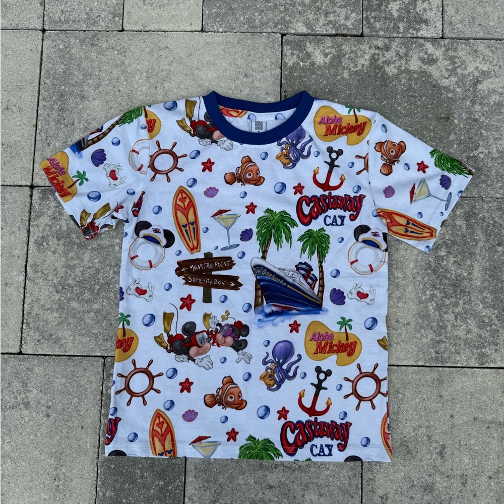 Wild Rich Kids WRK Mickey Disney Cruise T-Shirt Like-new Sz 6